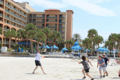 Thur beach games - football Adrian Too Tall Jones