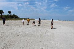 Thur beach games - football kickers