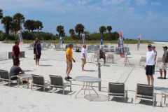 Thur beach games - volleyball Pim protests